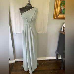 Social Bridesmaids Maxi Dress soft green color